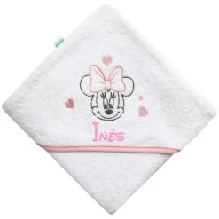 Cape De Bain 75 X 75 Cm Disney Personnalisée - Minnie Cœurs