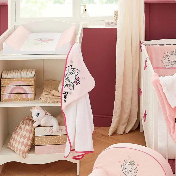 Cape De Bain Bébé Disney Personnalisée - Jolie Marie Aristochats 4 Cape De Bain Bébé Disney Personnalisée - Jolie Marie Aristochats – Image 2