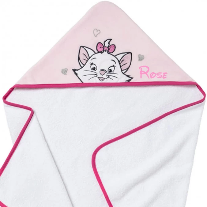 Cape De Bain Bébé Disney Personnalisée - Jolie Marie Aristochats 6 Cape De Bain Bébé Disney Personnalisée - Jolie Marie Aristochats – Image 4