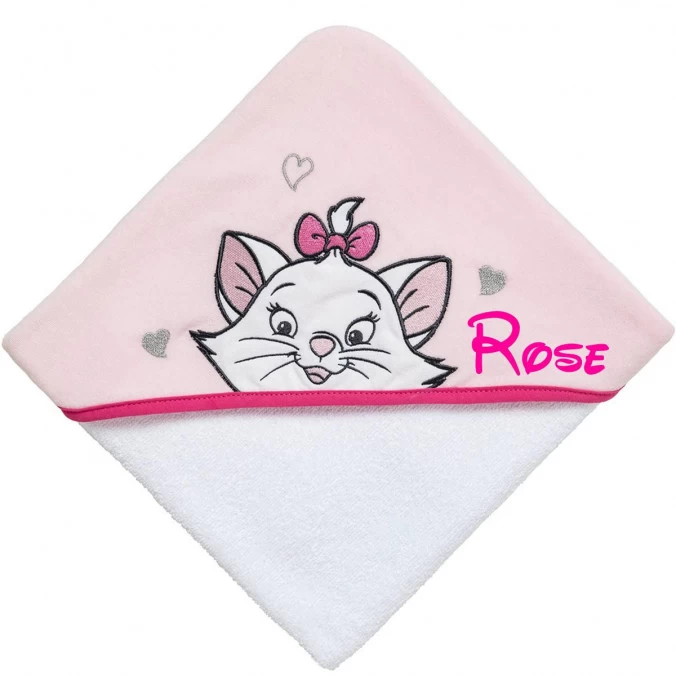 Cape De Bain Bébé Disney Personnalisée - Jolie Marie Aristochats 3 Cape De Bain Bébé Disney Personnalisée - Jolie Marie Aristochats