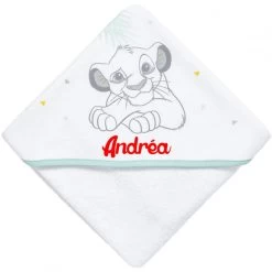 Cape De Bain Disney Personnalisée Le Roi Lion - Simba -Disney cape de bain disney personnalisee le roi lion simba 5
