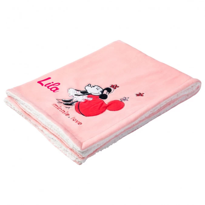 Couverture Bébé Bi-matière Disney Personnalisée - Minnie Confettis 7 Couverture Bébé Bi-matière Disney Personnalisée - Minnie Confettis – Image 5