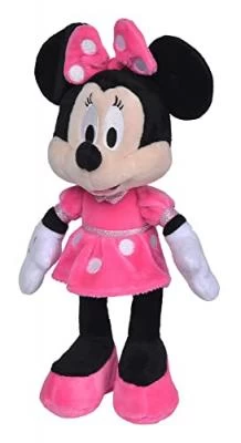 Disney - Minnie, 25 Cm, Robe Rose, Peluche, à Partir De 0 Mois