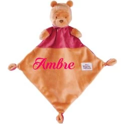 Doudou Plat Disney Personnalisé - Winnie L'Ourson -Disney doudou plat disney personnalise winnie l ourson 2