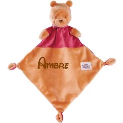 Doudou Plat Disney Personnalisé - Winnie L'Ourson -Disney doudou plat disney personnalise winnie l ourson 3