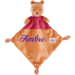 Doudou Plat Disney Personnalisé - Winnie L'Ourson -Disney doudou plat disney personnalise winnie l ourson 5