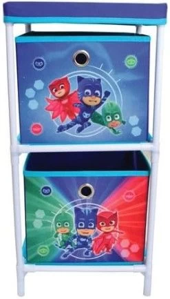 Disney Cars Étagère à 2 Casiers Pyjamasques