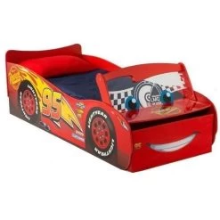Disney Lit Enfant Flash McQueen Avec Rangement 70 X 140 Cm Abel
