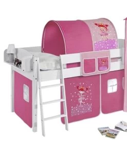 Lit Surélevé Blanc Toboggan Rideau Et Tour Dora 90x190 Cm 11 Lit Surélevé Blanc Toboggan Rideau Et Tour Dora 90x190 Cm -Disney lit sureleve blanc toboggan rideau et tour dora 90x190 cm 105377