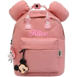 Sac à Dos Maternelle Disney Personnalisé - Mickey Rose -Disney sac a dos maternelle disney personnalise mickey rose 5