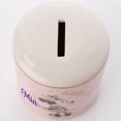 Tirelire En Céramique Disney Personnalisée - Minnie Rose -Disney tirelire en ceramique disney personnalisee minnie rose 2